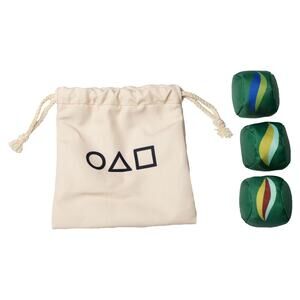 Squid Game 3 Pack of Marble Game Dog Toys Squeaky Plush Toss‎ Shake